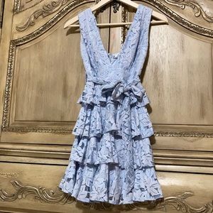 Saints + Secrets baby blue dress